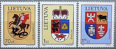 Lithuania Stamps - Coats Of Arms_1999 - Mnh.