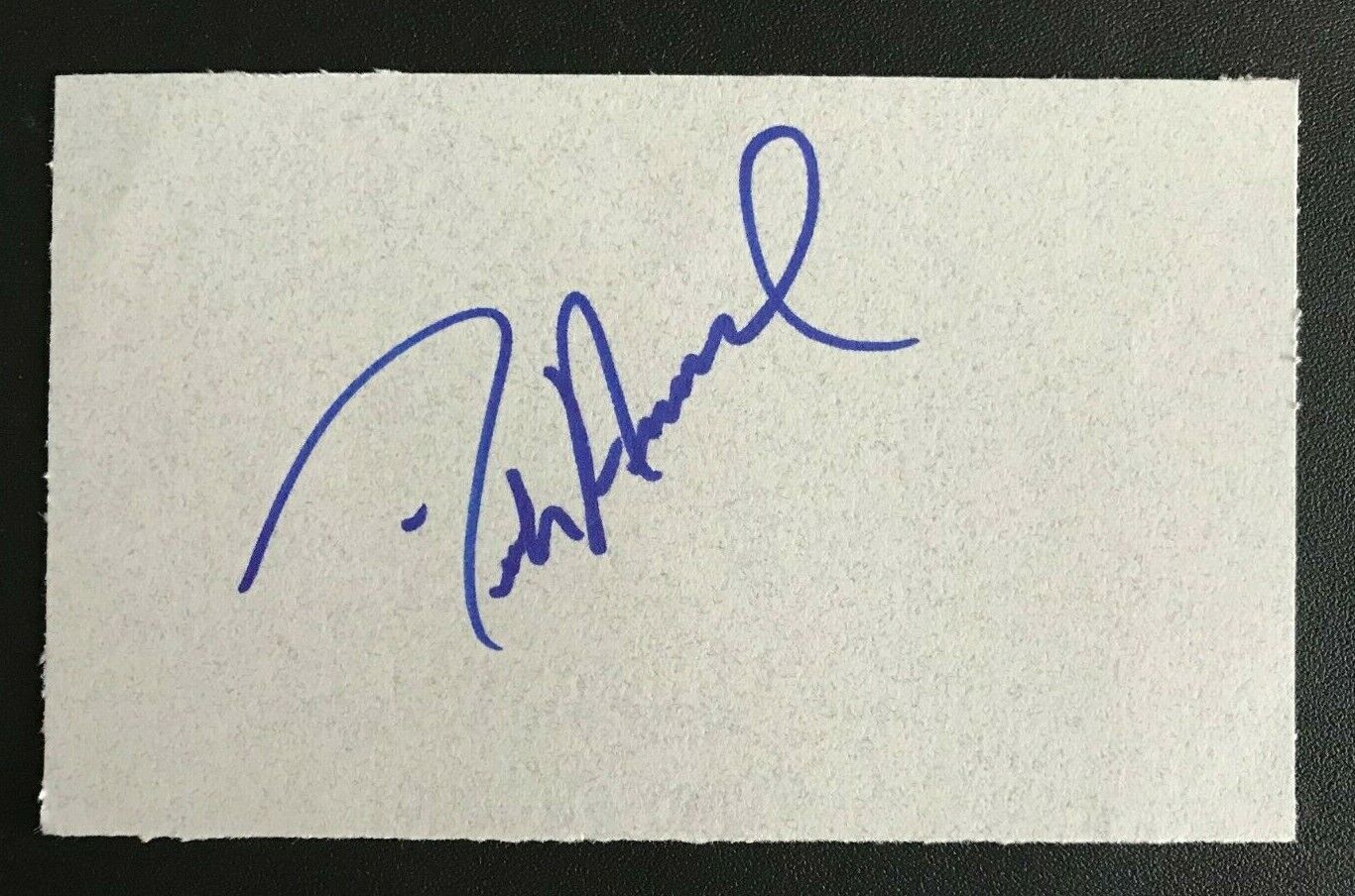 Rich Amaral Mlb Mariners Baseball Auto Autographed Signed 3x5 Index Card Cut