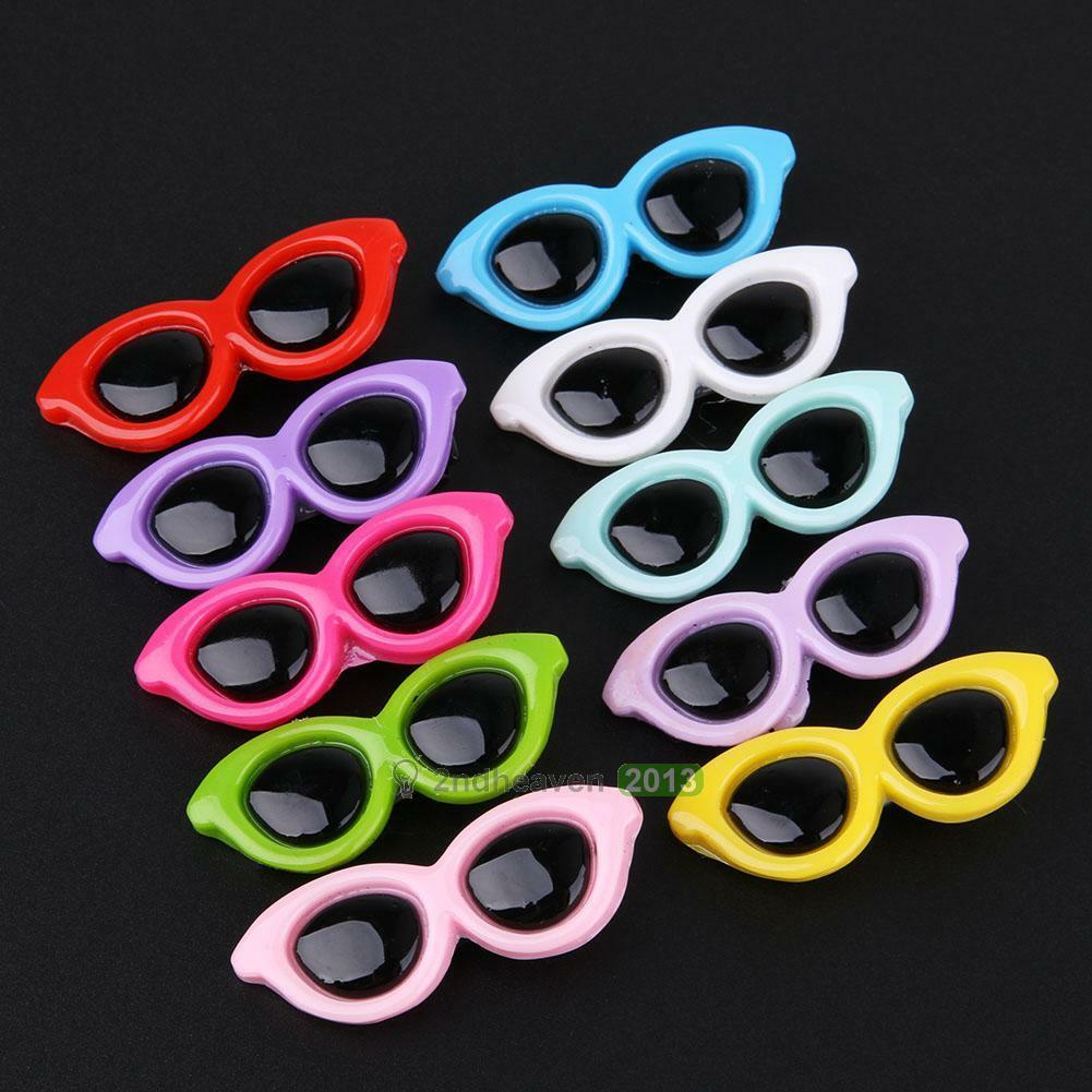 10pcs Sunglasses Pet Dog Cat Puppy Grooming Bow Hairpin Hair Clip Accessories