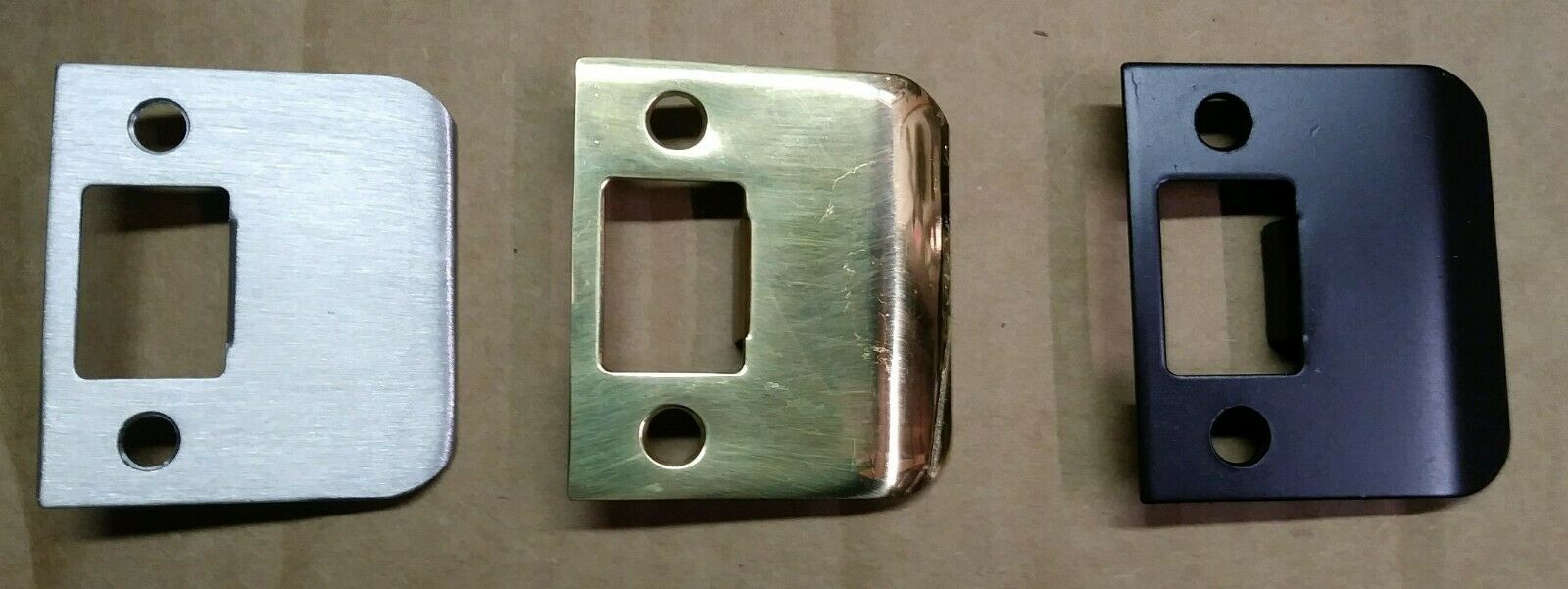 Extended Lip Strike Plate 2" Satin Nickel Oil Rubbed Bronze Polished Brass Door