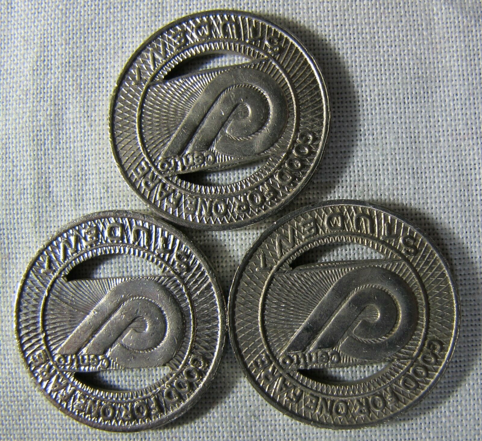 Syracuse Centro Student Bus Tokens Lot Of 3 Whotoldya Lot 61219